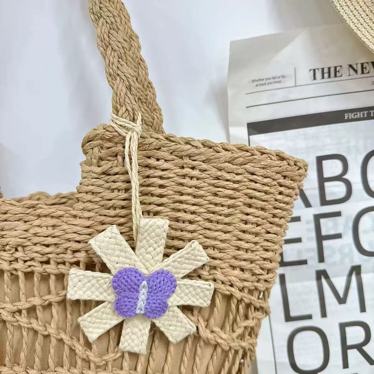 Macramé Beach Bag LoungeYard — product view 3