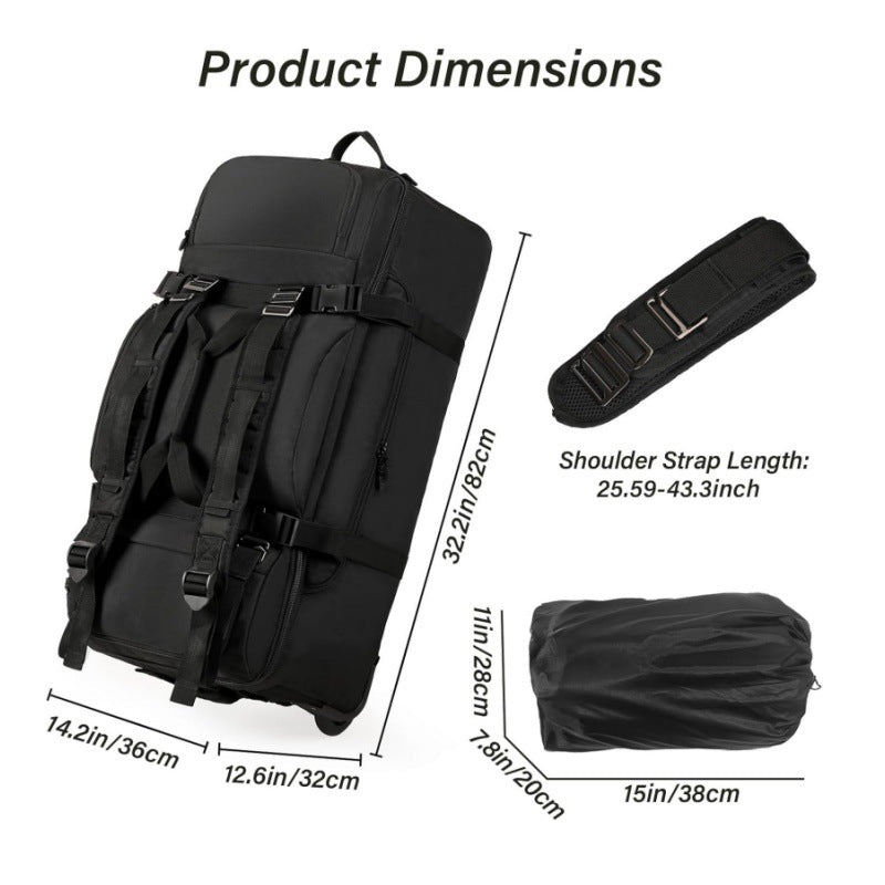 Multifunctional Travel Bag with Integrated Trolley System LoungeYard — product view 2