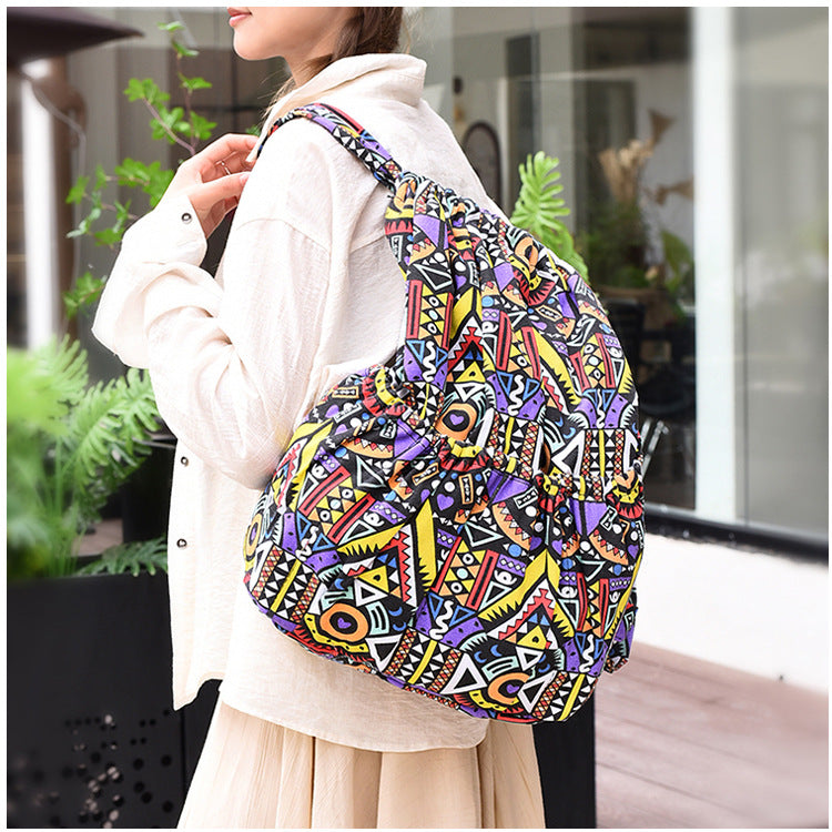 Drawstring Elephant Print Backpack LoungeYard — product view 3