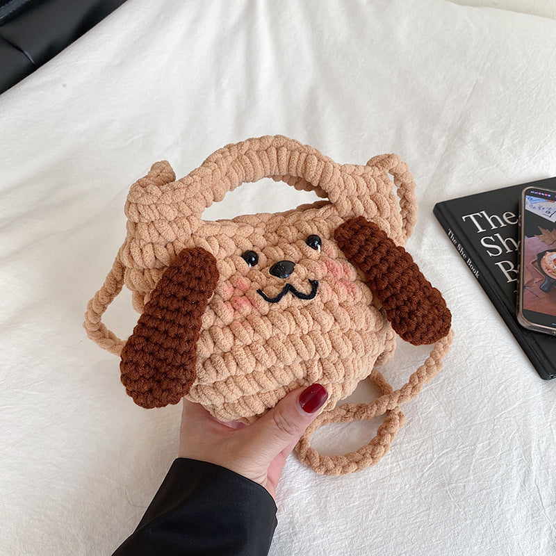 Cute Dog-Themed Crochet Handbag — product view 7