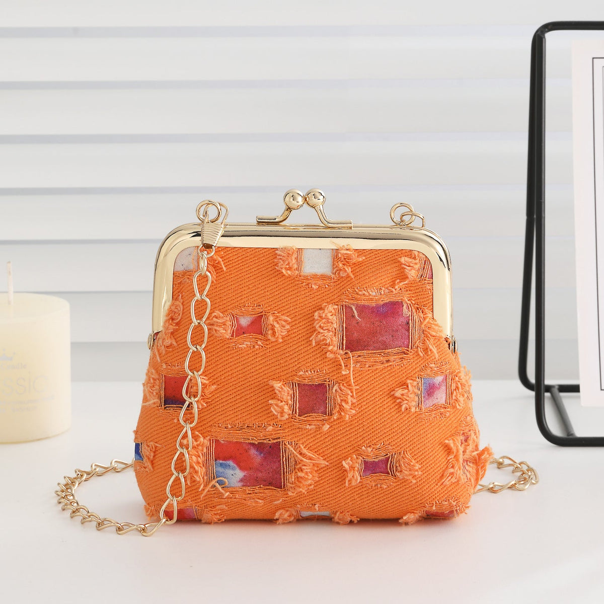 Vintage-Inspired Fabric Clutch — product view 4