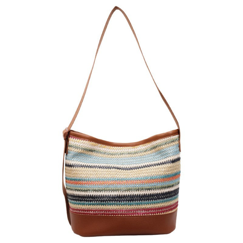 Boho Chic Woven Shoulder Bag — product view 5