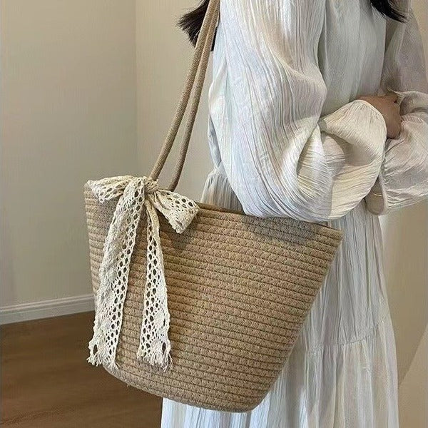 Handcrafted Basket Bag LoungeYard — product view 2