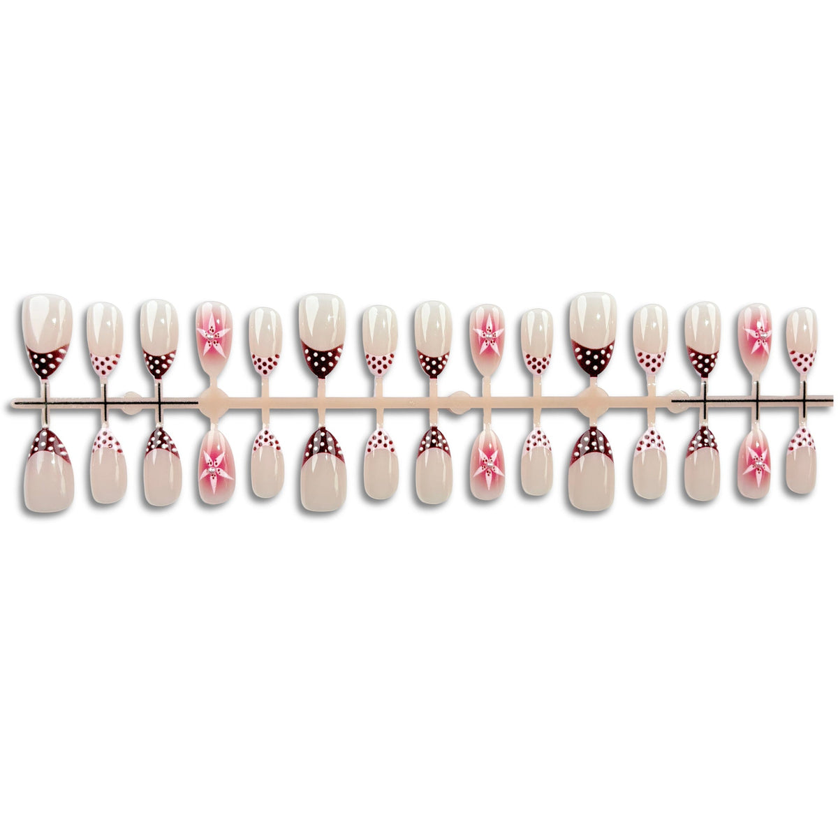 Elegant Press-On Nail Set with Artistic Design — product view 5