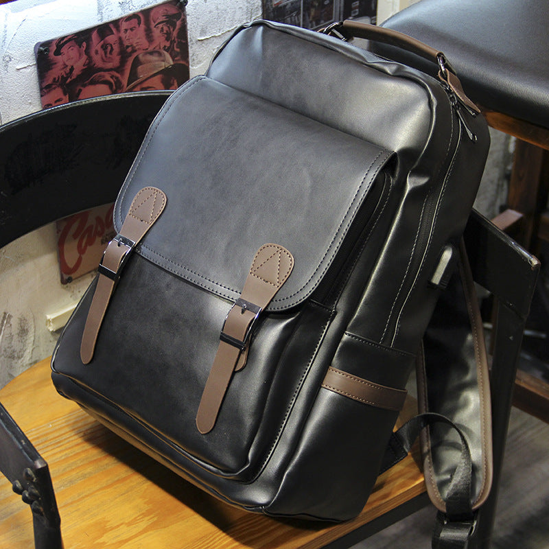 Stylish backpack with reinforced laptop compartment LoungeYard — product view 3