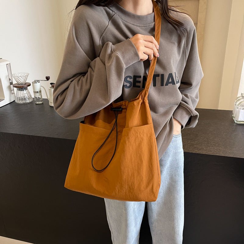 Trendy Drawstring Shoulder Bag LoungeYard — product view 1
