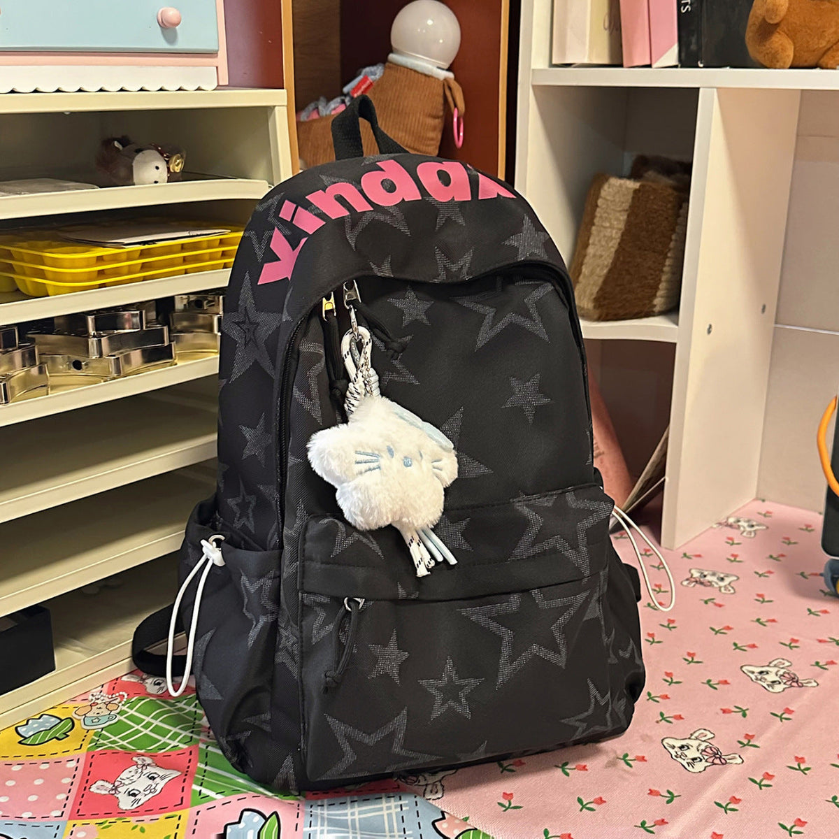 Star-Print Casual Backpack — product view 3