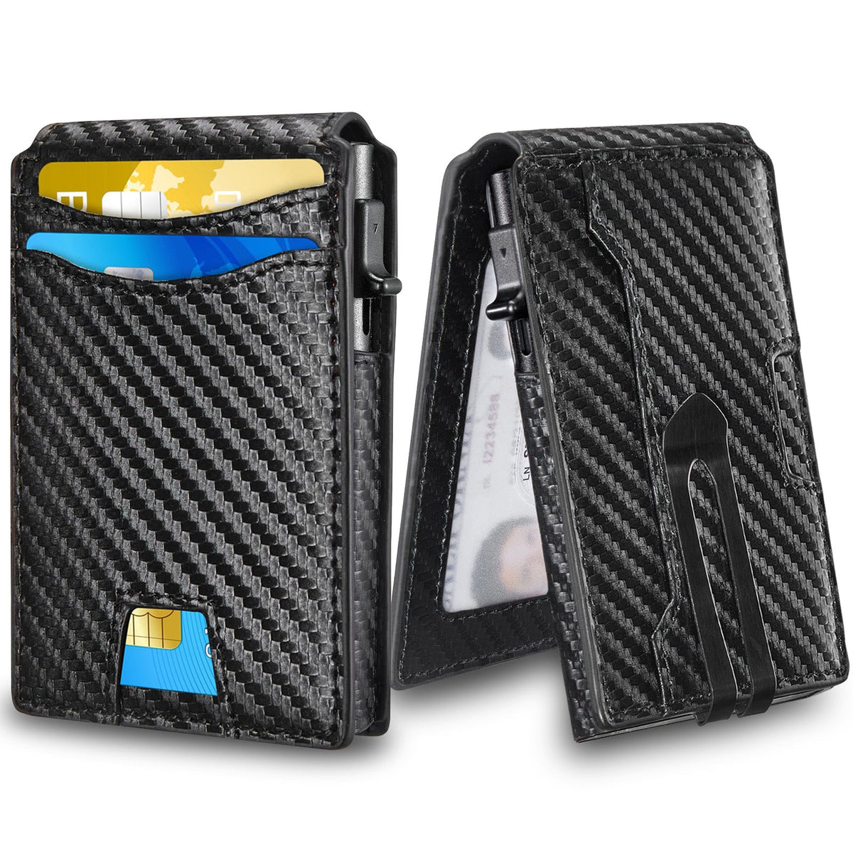 RFID Blocking Carbon Fiber Wallet LoungeYard — product view 1