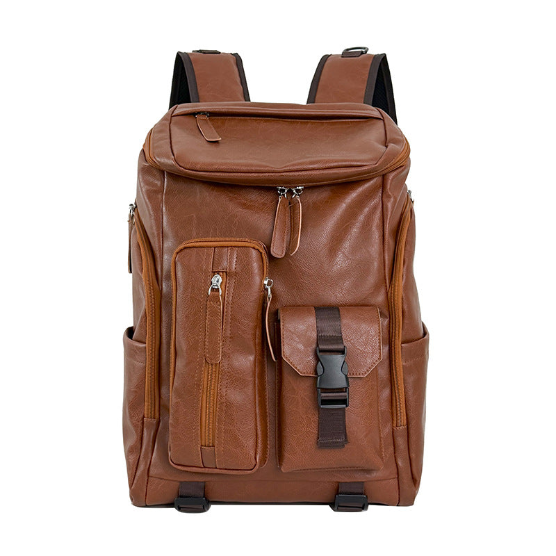 Multi-Functional Leather Backpack LoungeYard — product view 5