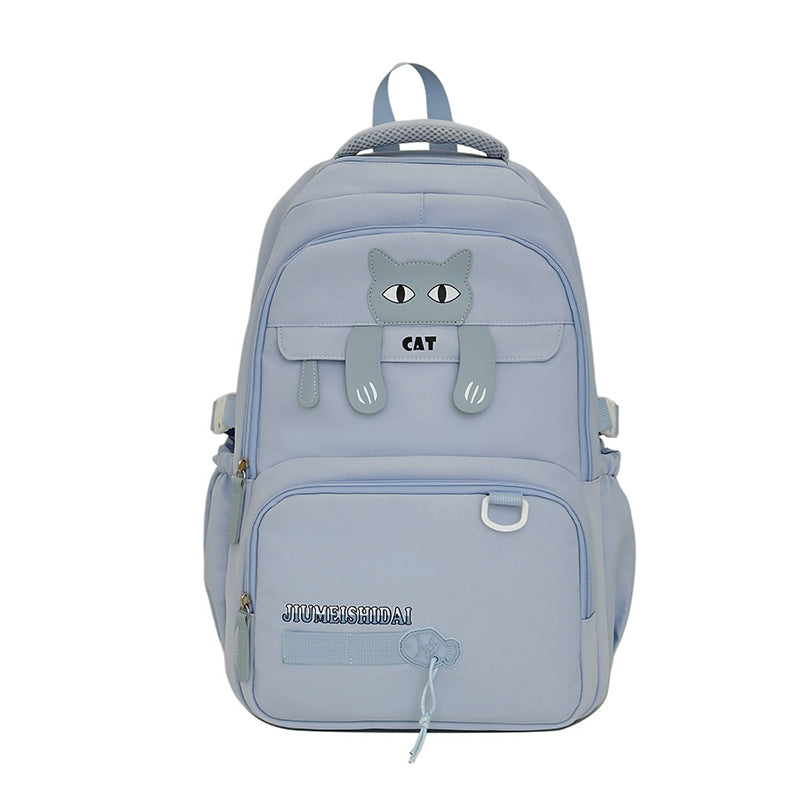 Playful Cat-Themed School Backpack LoungeYard — product view 5