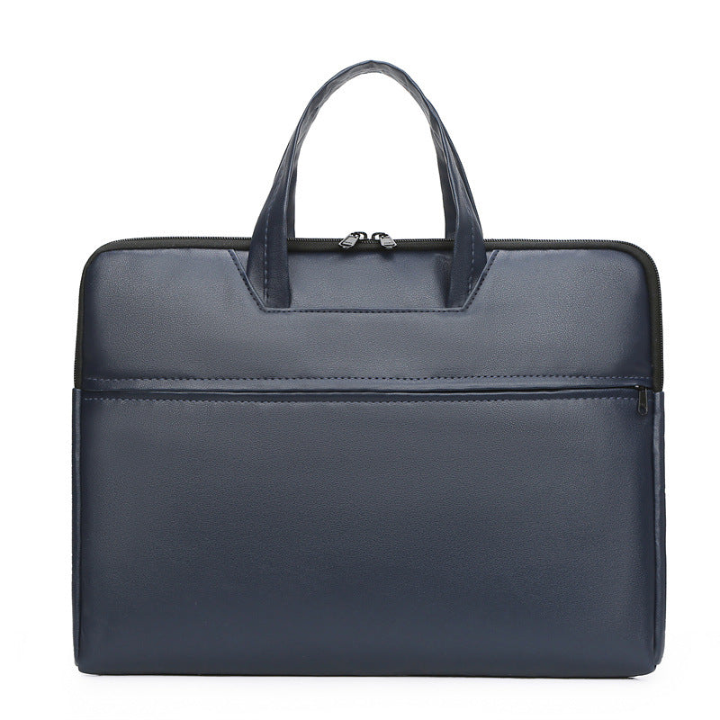 Professional Leather Laptop Sleeve LoungeYard — product view 6