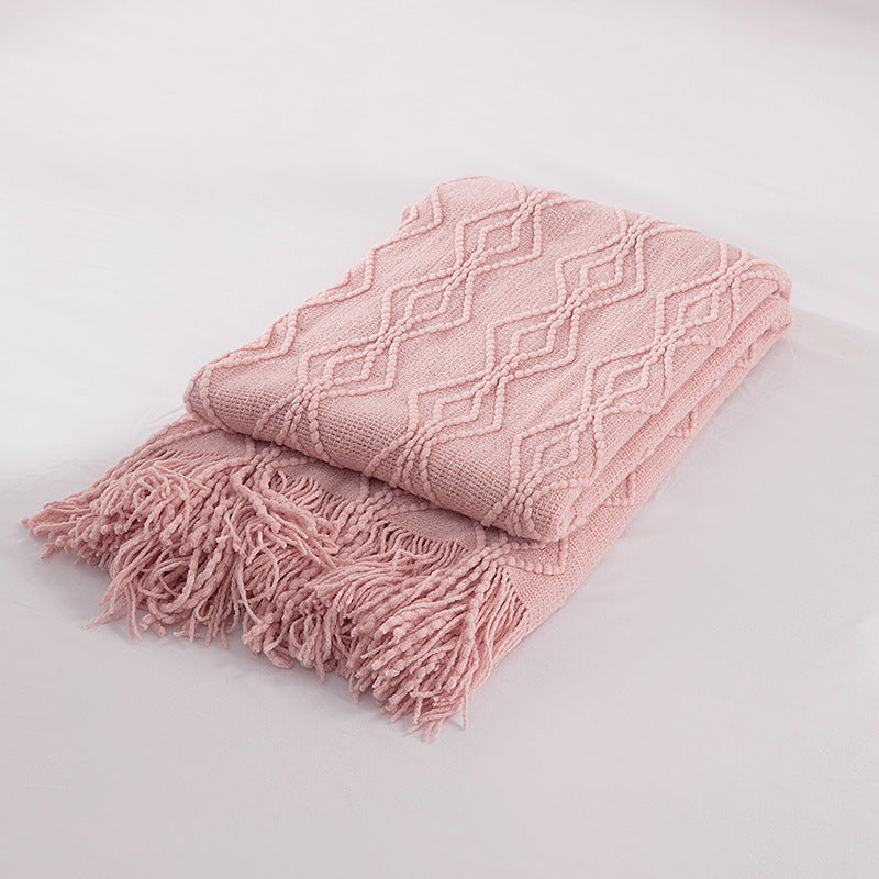 Home Decorative Knit Blanket — product view 4