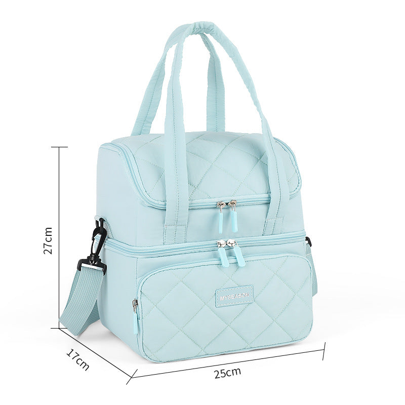 Quilted Insulated Lunch Carrier LoungeYard — product view 6