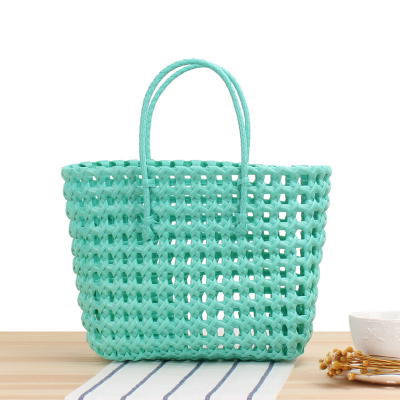 Handcrafted basket bag with unique structural design LoungeYard — product view 4