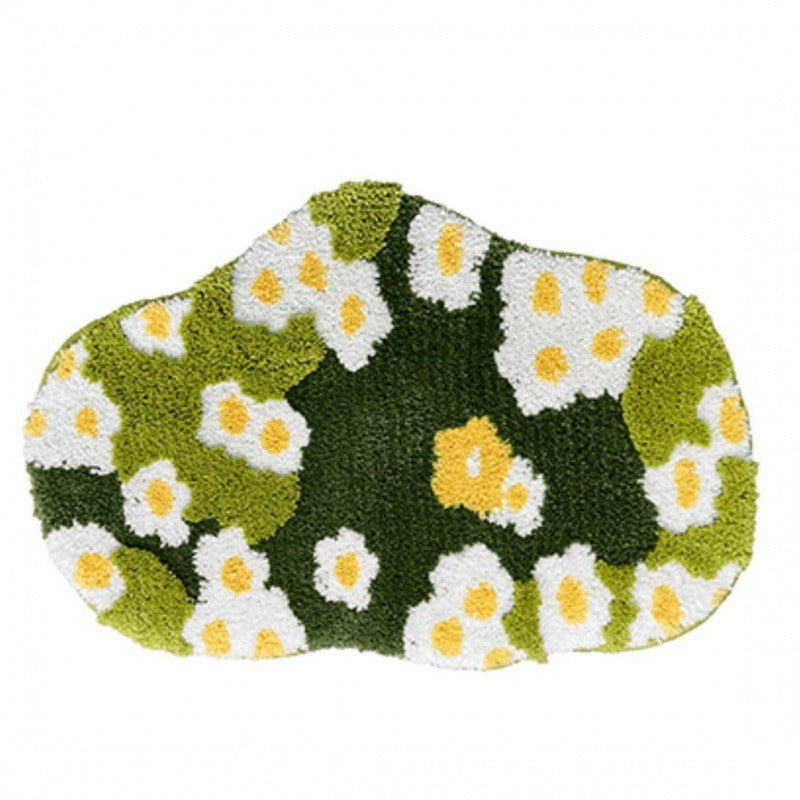 Floral Patterned Bathroom Mat — product view 1