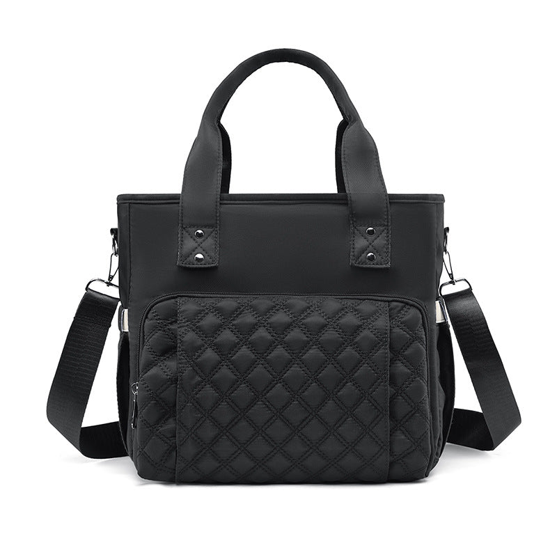 Quilted Multi-Compartment Tote Bag LoungeYard — product view 6
