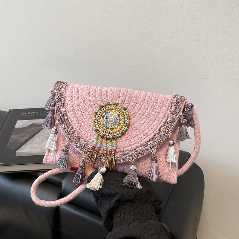 Bohemian-Inspired Handcrafted Beaded Clutch LoungeYard — product view 1