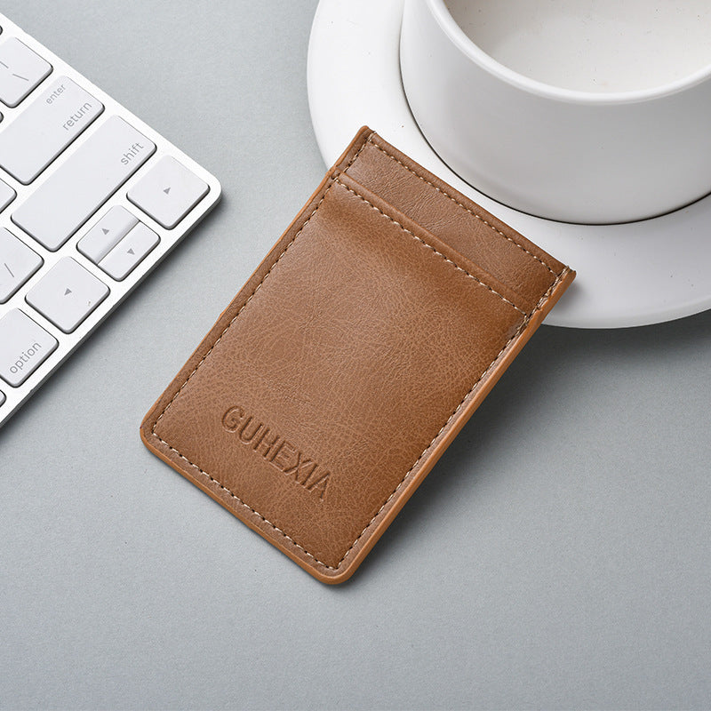 Sleek Leather Card Holder LoungeYard — product view 2