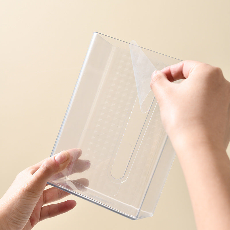 Multifunctional portrait acrylic storage container with viewing slot — product view 2