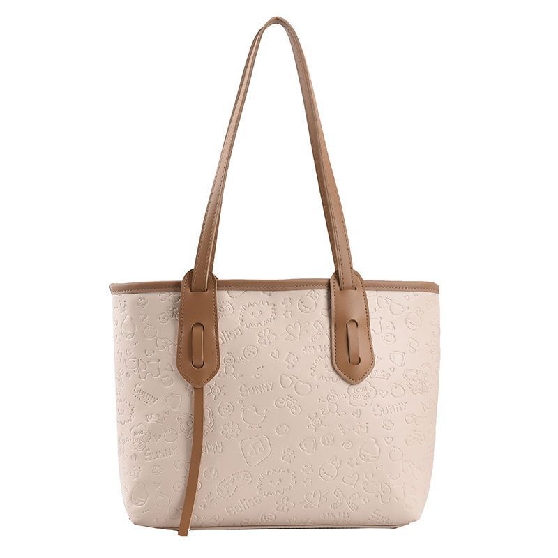 Embossed Graphic Design Tote Bag LoungeYard — product view 5