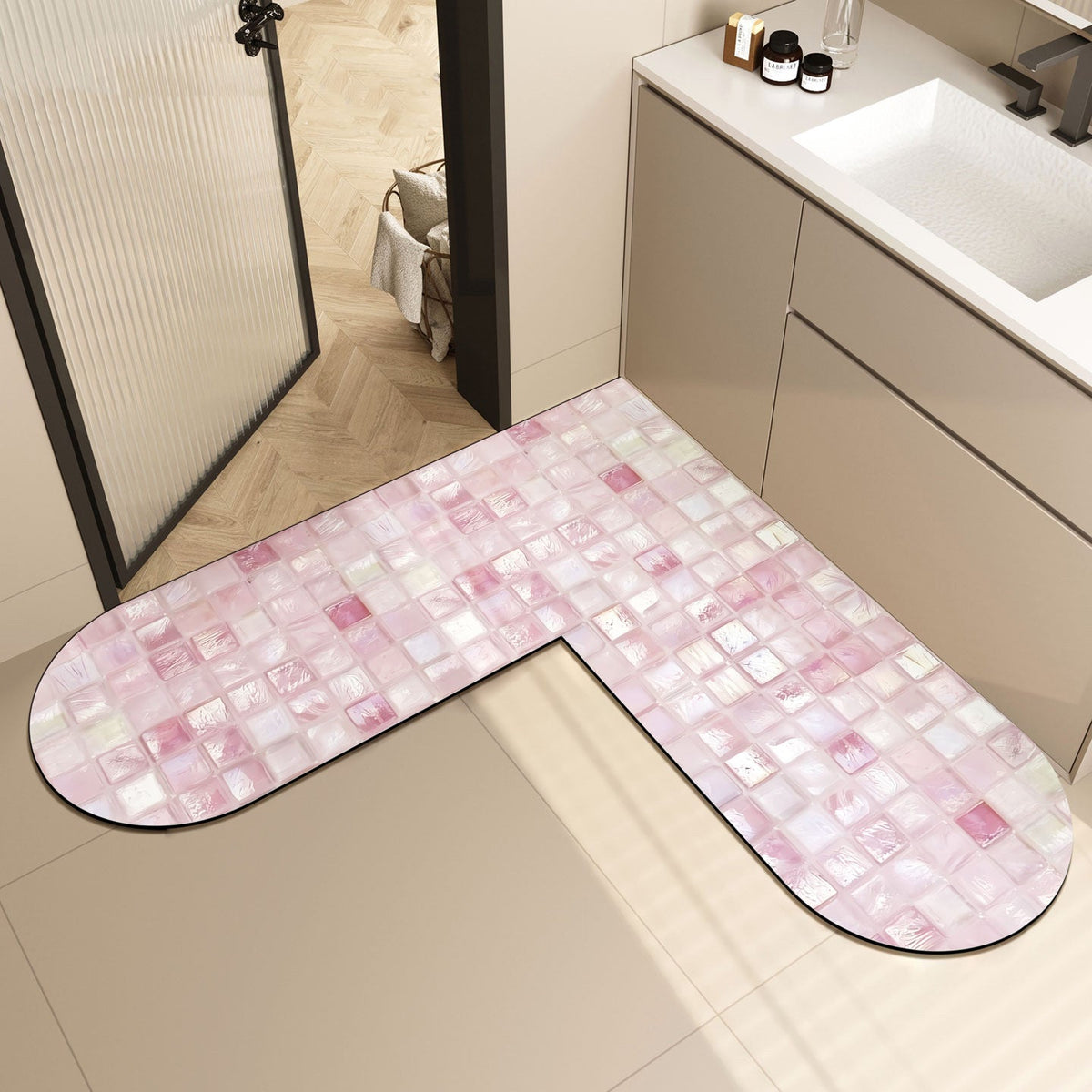 Memory Foam U-Shaped Bath Mat — product view 1