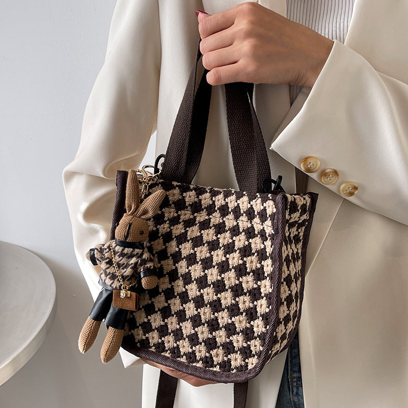 Checkerboard Pattern Handbag — product view 4