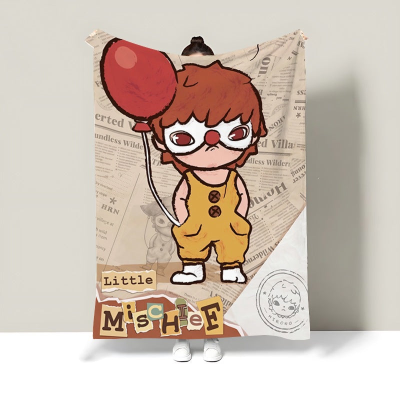 Cartoon-Themed Decorative Blanket — product view 2