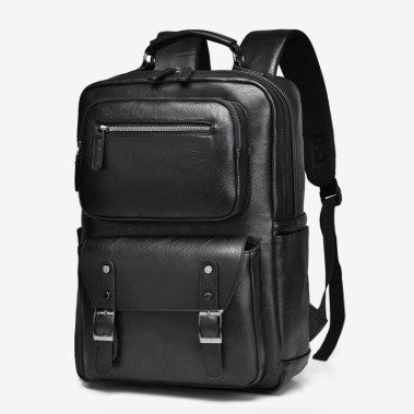 Premium Leather Travel Backpack LoungeYard — product view 1