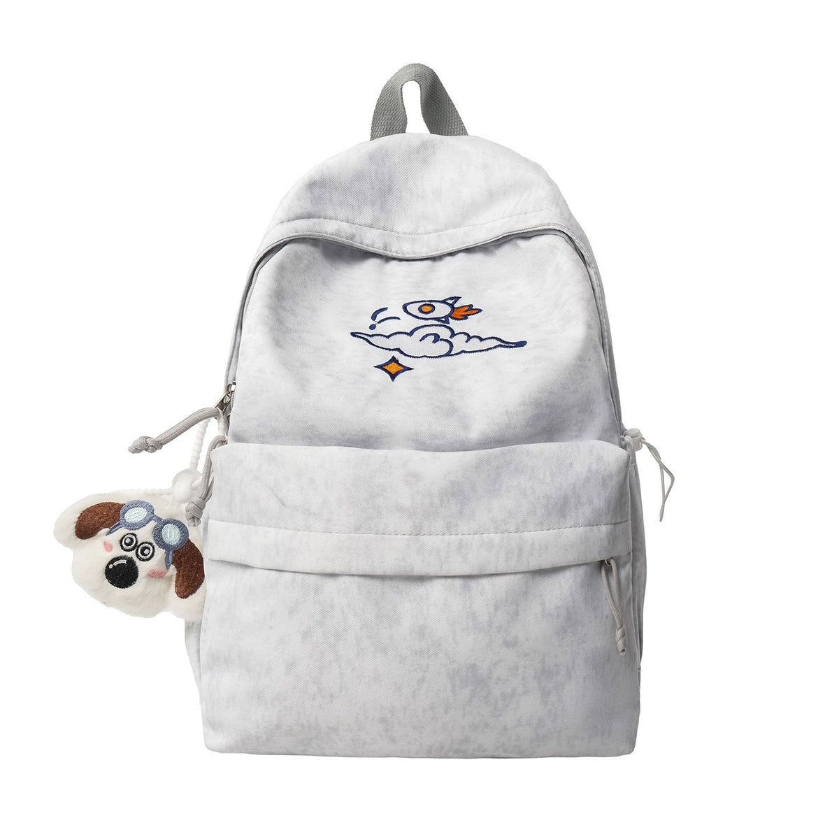 Everyday backpack with unique embroidery design LoungeYard — product view 5