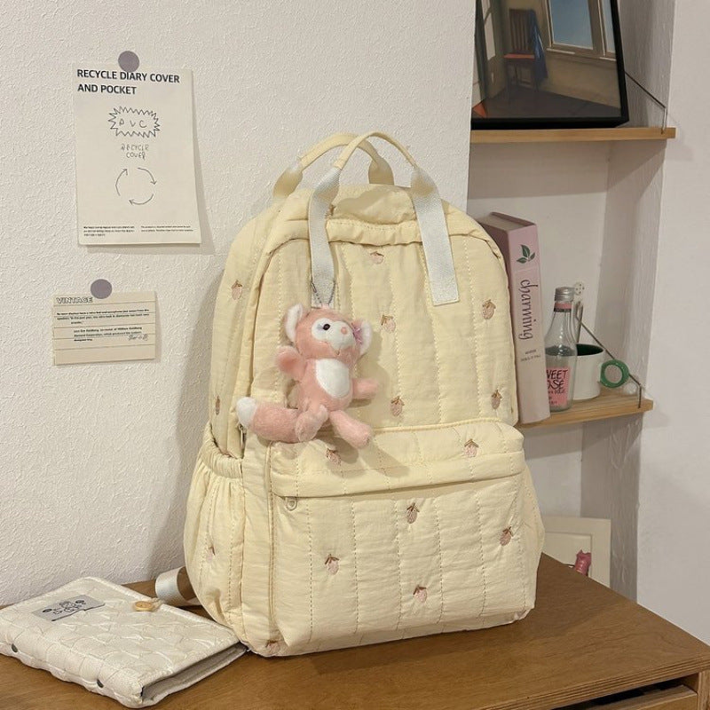 Quilted Travel Backpack — product view 1