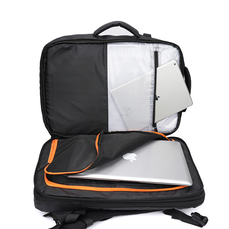 Multifunctional backpack with protective compartments and innovative design LoungeYard — product view 3