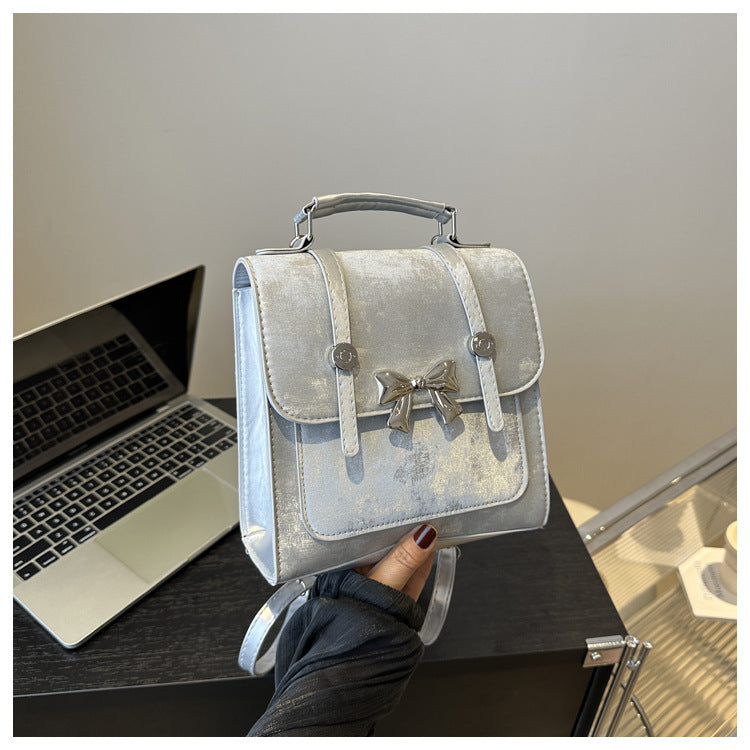 Elegant Bow-Detail Mini Backpack — product view 3