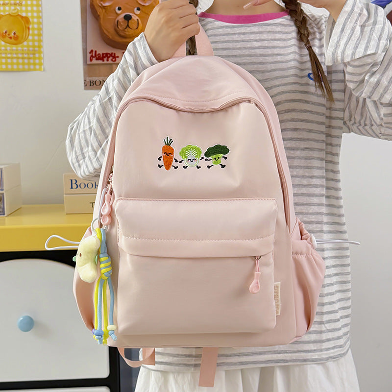 Casual Animated Vegetable-Themed Backpack LoungeYard — product view 3
