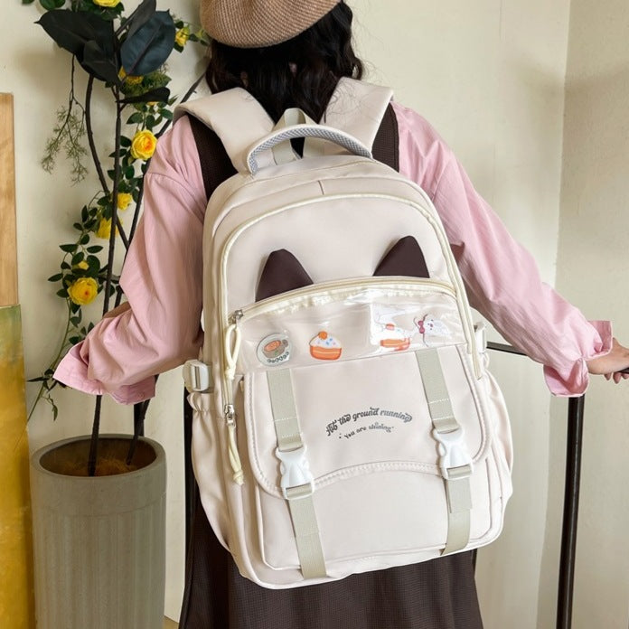 Cute Cat-Ear Backpack LoungeYard — product view 3