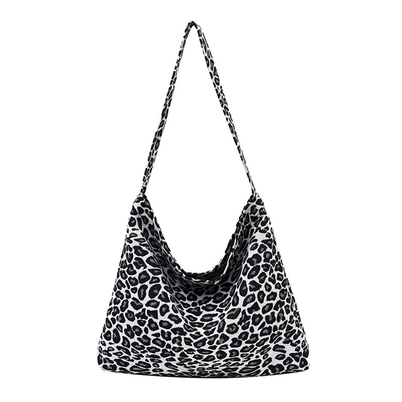 Leopard Print Slouchy Shoulder Bag — product view 2