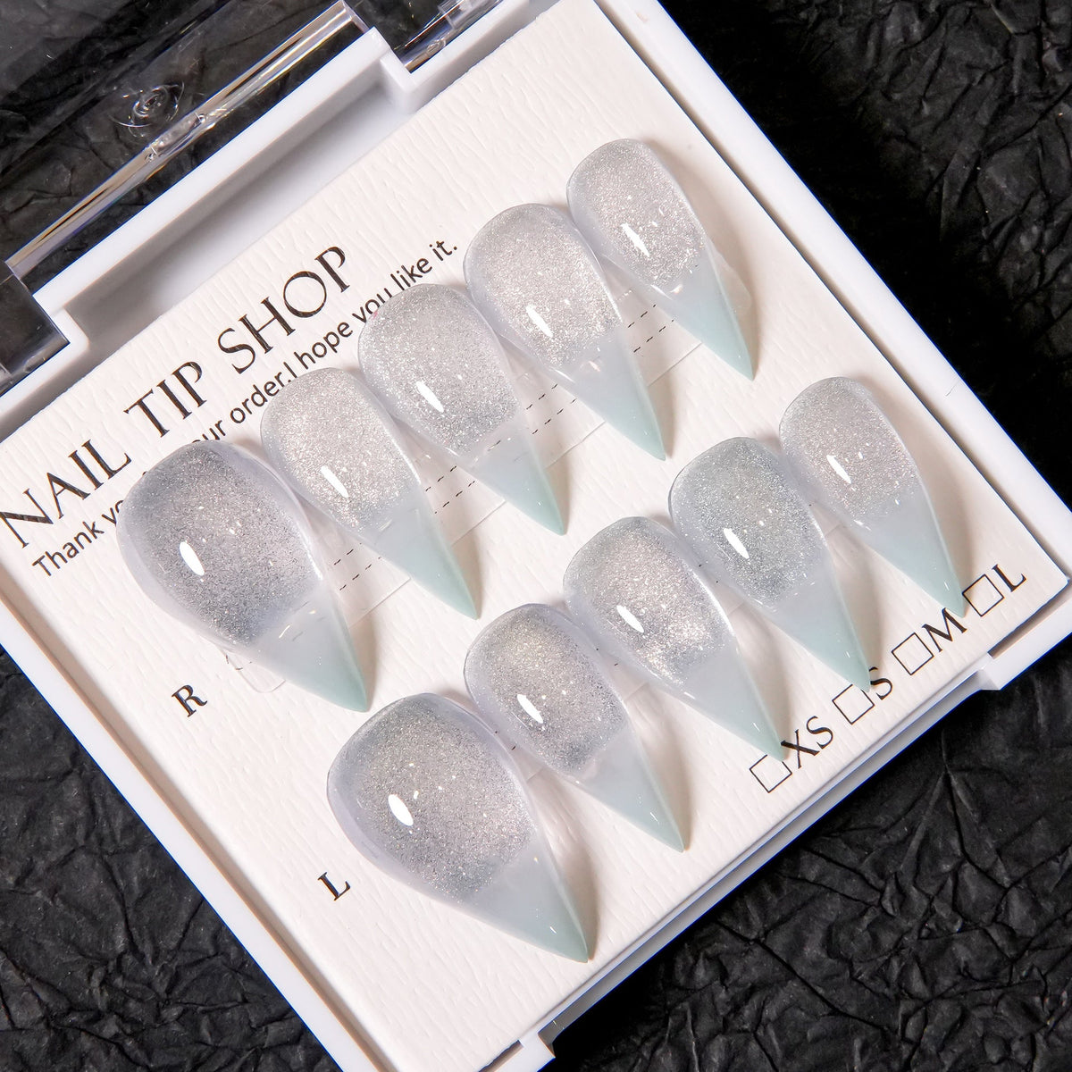 Glittering Stiletto Press-On Nail Set — product view 1