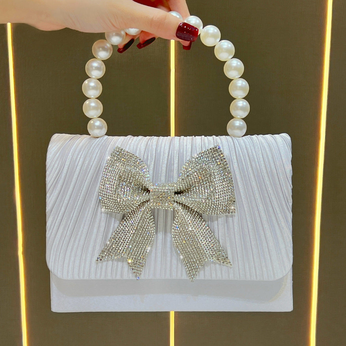 Elegant Bow-Embellished Evening Clutch — product view 2