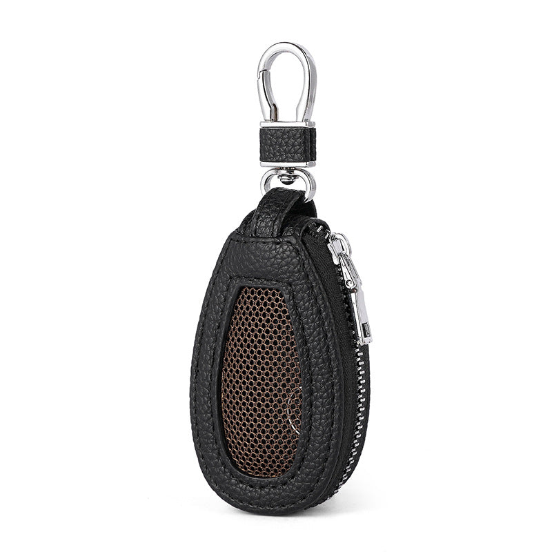 Textured Zip-Around Keychain Coin Pouch — product view 5