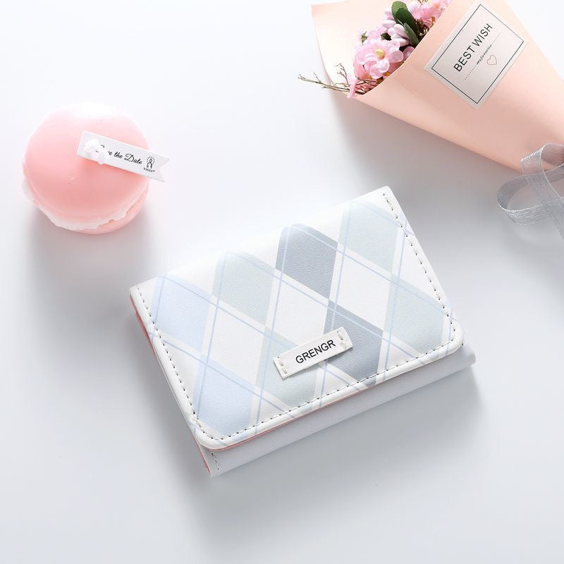 Elegant Plaid Pattern Card Holder LoungeYard — product view 4