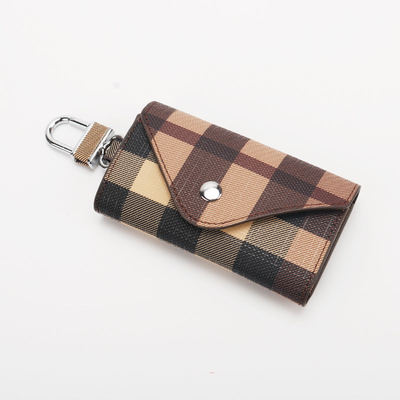 Checkered Pattern Keychain Wallet LoungeYard — product view 6