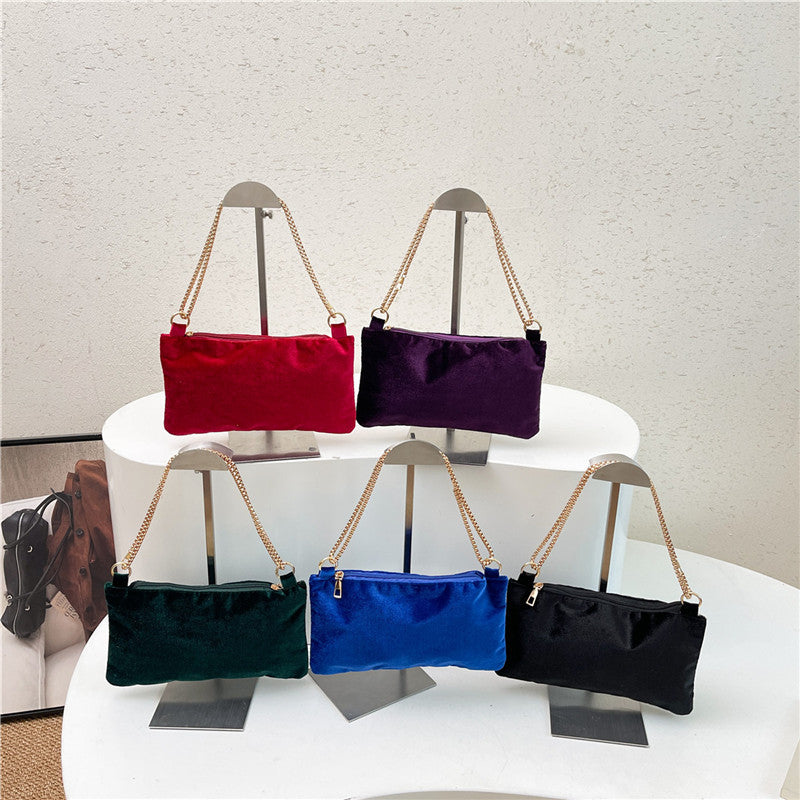 WoElegant Velvet Clutch Bag LoungeYard — product view 1