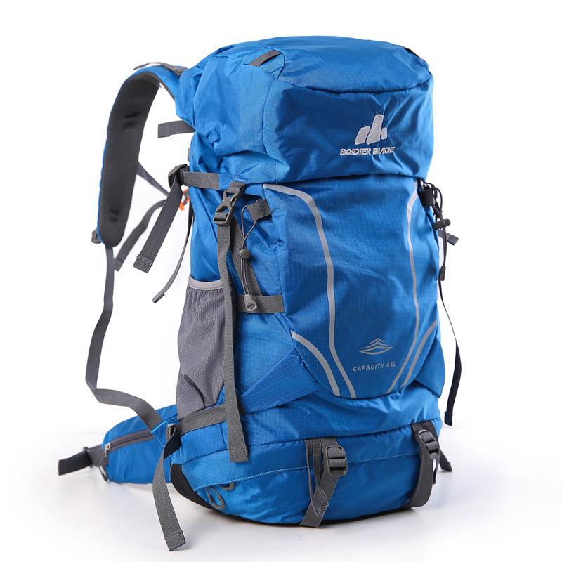 Trekking backpack with expandable volume and waterproof features LoungeYard — product view 1