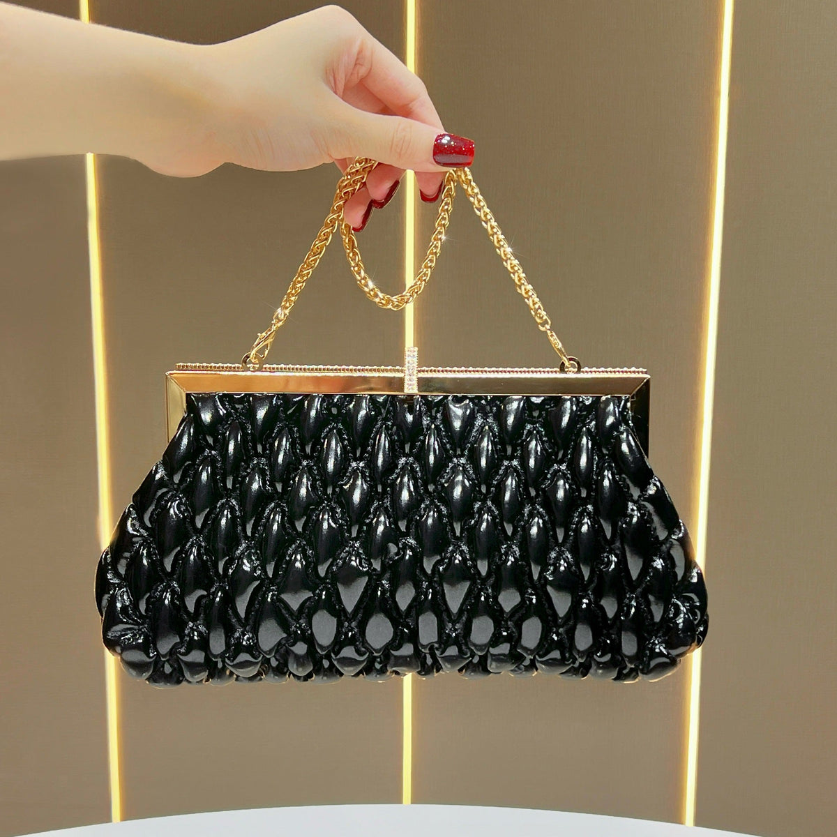 Elegant Textured Evening Handbag — product view 1