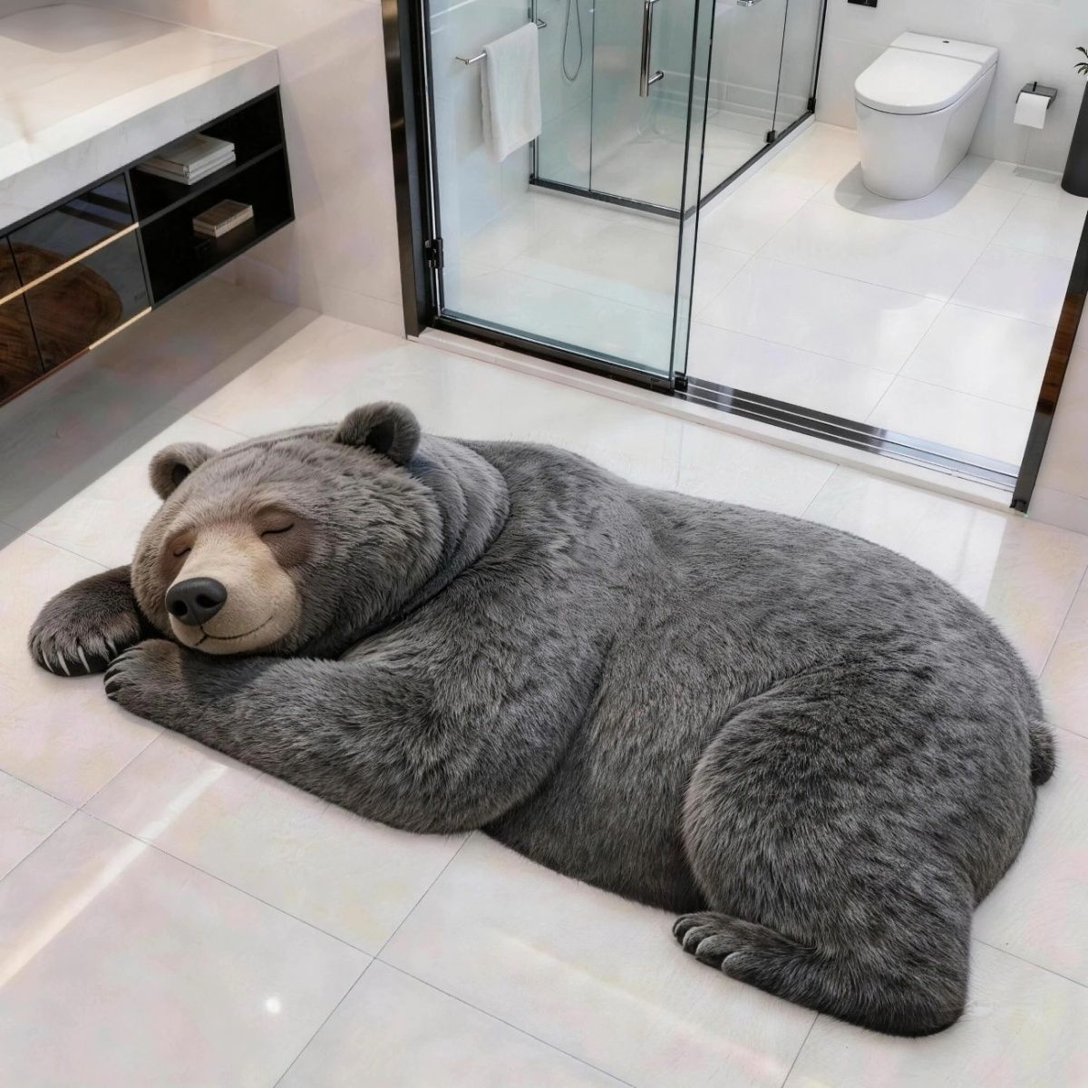 Cute Dog Shaped Bath Mat — product view 4