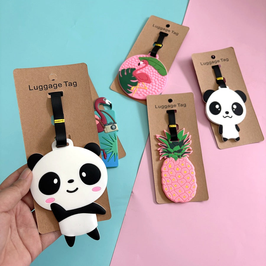Cute Panda Luggage Tag LoungeYard — product view 2