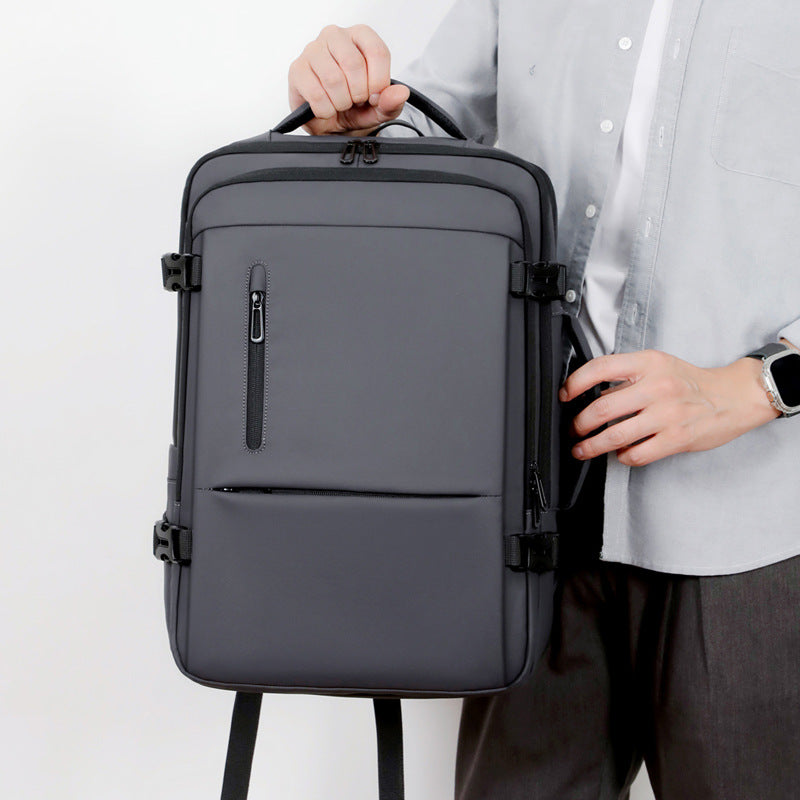 Functional backpack with special laptop compartment and optimal space utilization LoungeYard — product view 3
