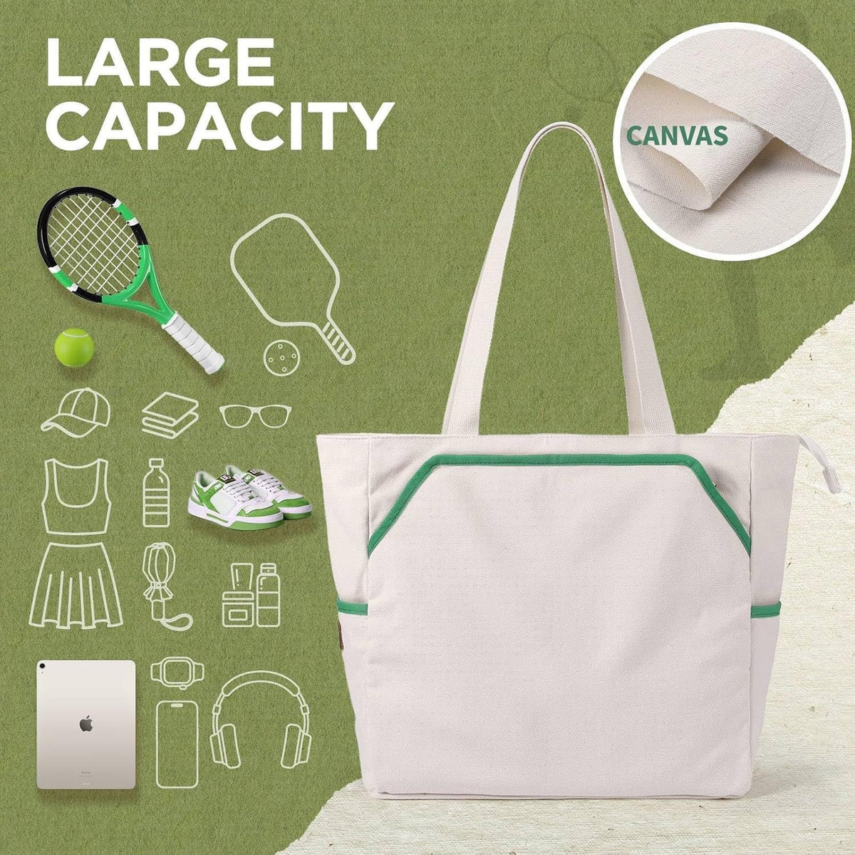 Versatile Sports Tote Bag LoungeYard — product view 4