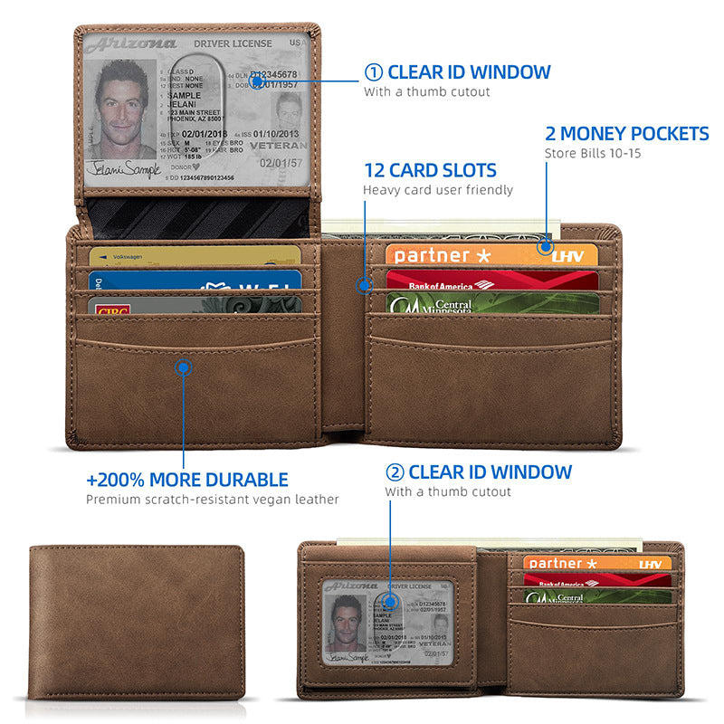 Slim Leather Wallet LoungeYard — product view 2