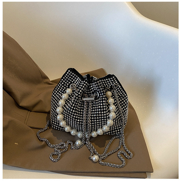 Elegant Beaded Drawstring Handbag — product view 2