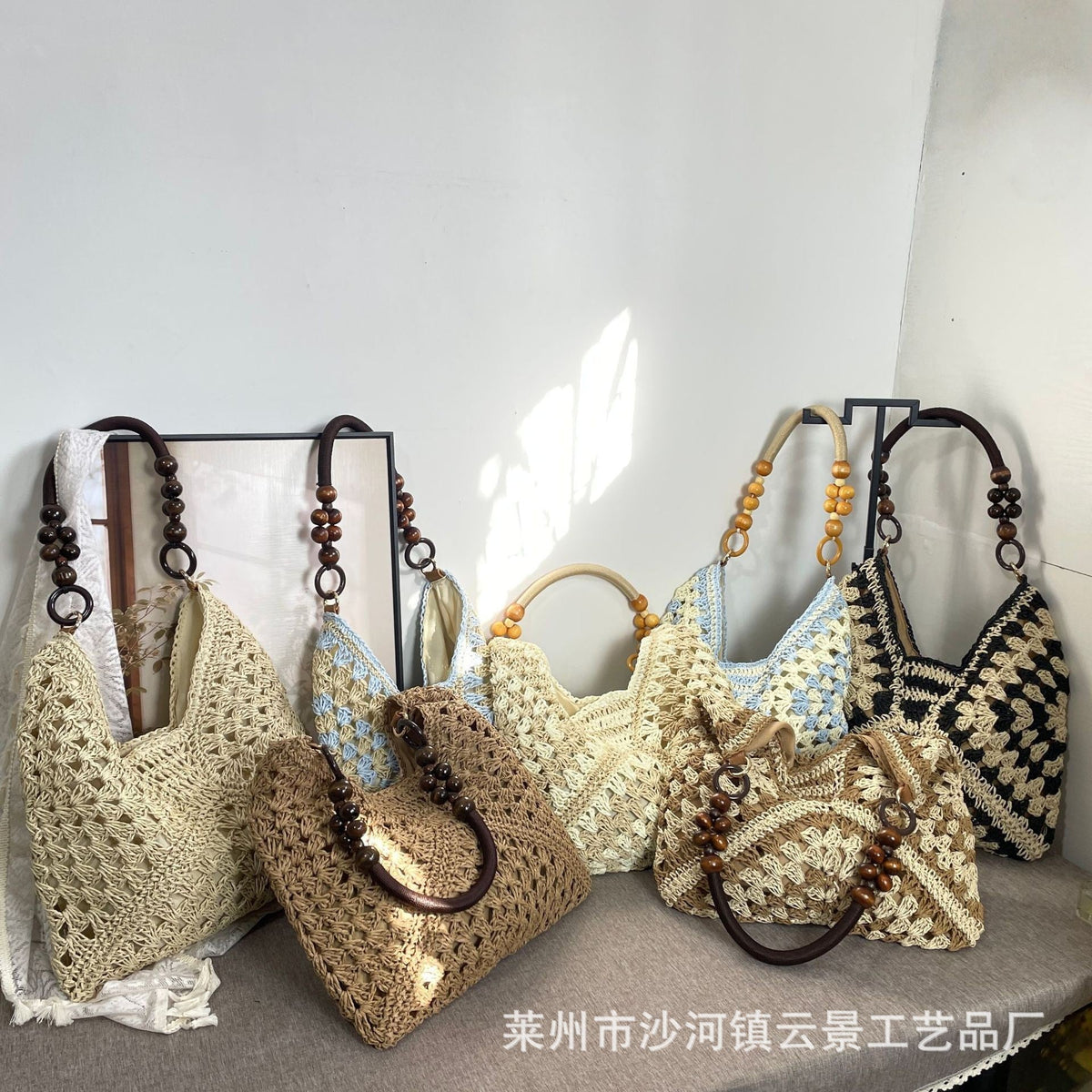 Hand-knotted Tote Bag LoungeYard — product view 3